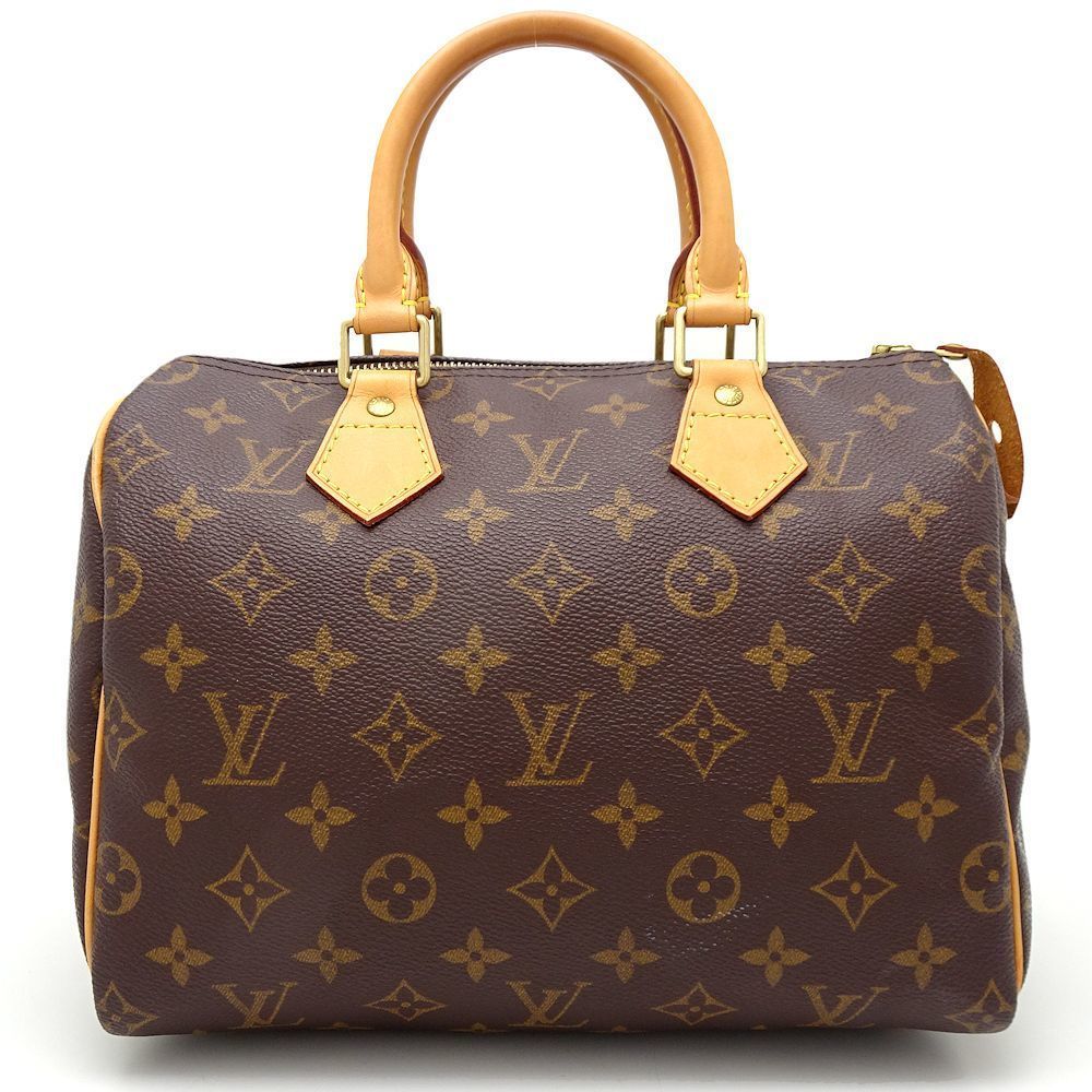 Louis Vuitton Monogram Speedy 25 Handbag Brown